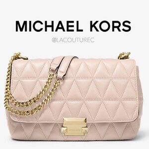 NWT 🎀Michael Kors Sloan Large Quilted Leather Shoulder Bag🎀